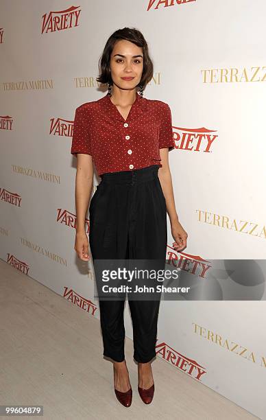 Actress Shannyn Sossamon attends the Variety Celebrates Ashok Amritraj event held at the Martini Terraza during the 63rd Annual International Cannes...