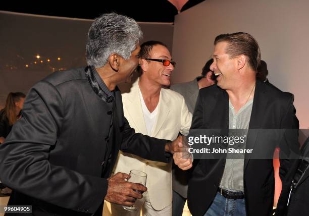 Producer Ashok Amritraj, actor Jean-Claude Van Damme and actor Stephen Baldwin attend the Variety Celebrates Ashok Amritraj event held at the Martini...