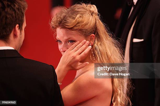 Melanie Thierry leaves "The Princess Of Montpensier" Premiere at the Palais des Festivals during the 63rd Annual Cannes Film Festival on May 16, 2010...