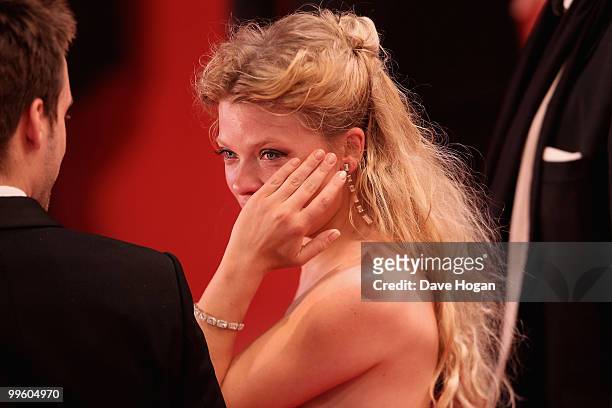 Melanie Thierry leaves "The Princess Of Montpensier" Premiere at the Palais des Festivals during the 63rd Annual Cannes Film Festival on May 16, 2010...