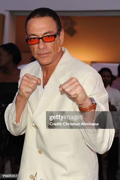 Jean Claude van Damme attends the Variety Celebrates Ashok Amritraj event held at the Martini Terraza during the 63rd Annual International Cannes...