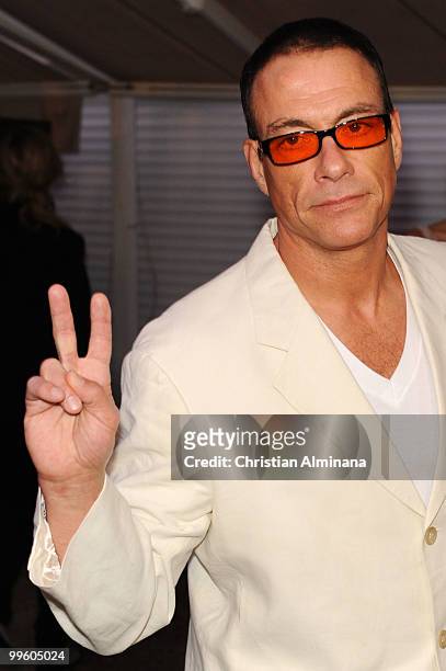 Jean Claude van Damme attends the Variety Celebrates Ashok Amritraj event held at the Martini Terraza during the 63rd Annual International Cannes...