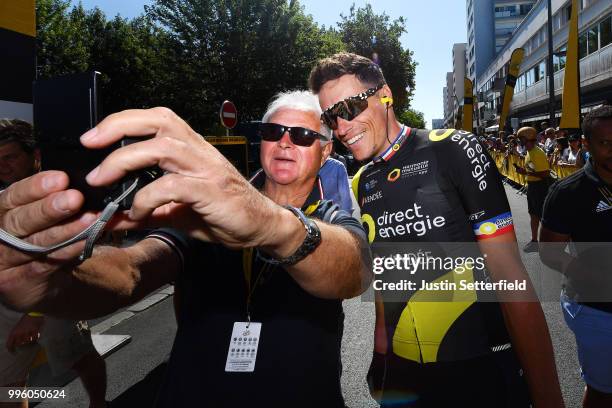 Start / Sylvain Chavanel of France and Team Direct Energie / Fans / Public / Lorient City / during the 105th Tour de France 2018, Stage 5 a 204,5km...