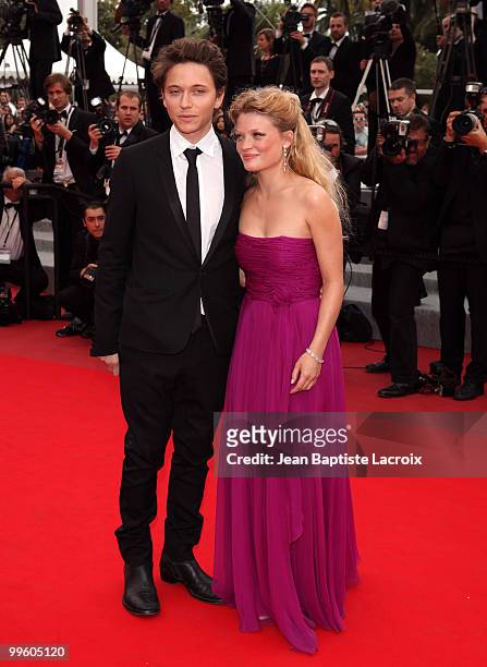 Melanie Thierry and Raphael attends the 'The Princess of Montpensier' Premiere held at the Palais des Festivals during the 63rd Annual International...