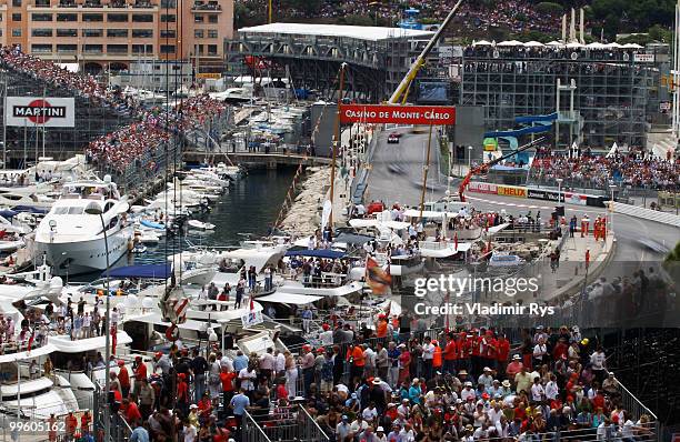 General view during the Monaco Formula One Grand Prix at the Monte Carlo Circuit on May 16, 2010 in Monte Carlo, Monaco.