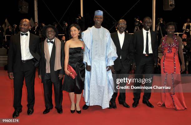 Actor Emil Abossolo M'Bo, actor Marius Yelolo, actress Heling Li, actor Youssouf Djaoro, director Mahamat-Saleh Haroun, actor Diouc Koma and actress...