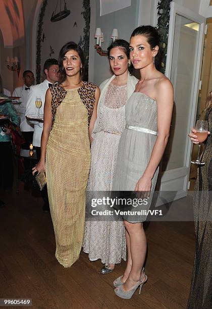 Margherita Missoni, Tatiana Santo Domingo and Charlotte Casiraghi attend the Vanity Fair and Gucci Party Honoring Martin Scorsese during the 63rd...