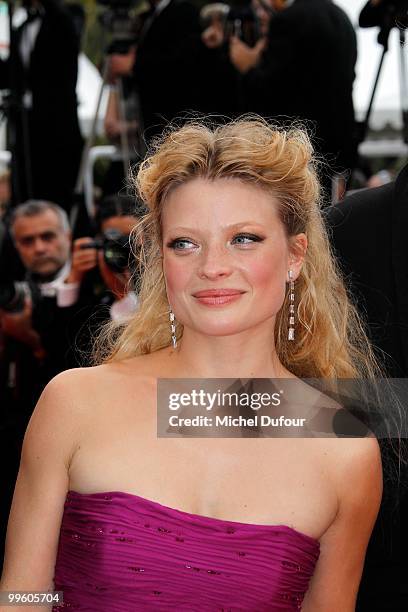 Melanie Thierry attends 'The Princess Of Montpensier' Premiere at the Palais des Festivals during the 63rd Annual Cannes Film Festival on May 16,...