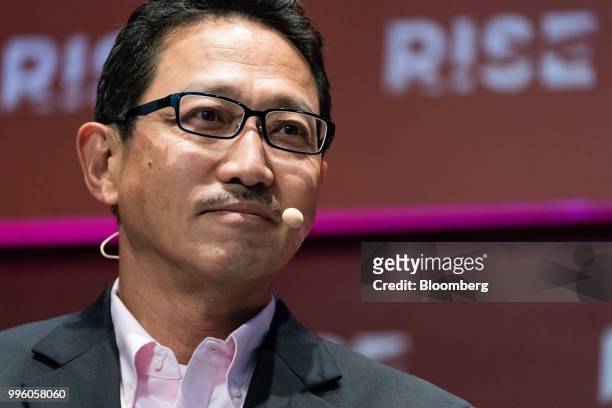Nick Sugimoto, chief executive officer of Honda R&D Innovations Inc., pauses during the Rise conference in Hong Kong, China, on Wednesday, July 11,...