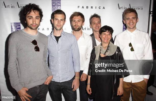 Designer Sam Baron and guests attend benefit for The American Folk Art Museum at Espace on May 15, 2010 in New York City.