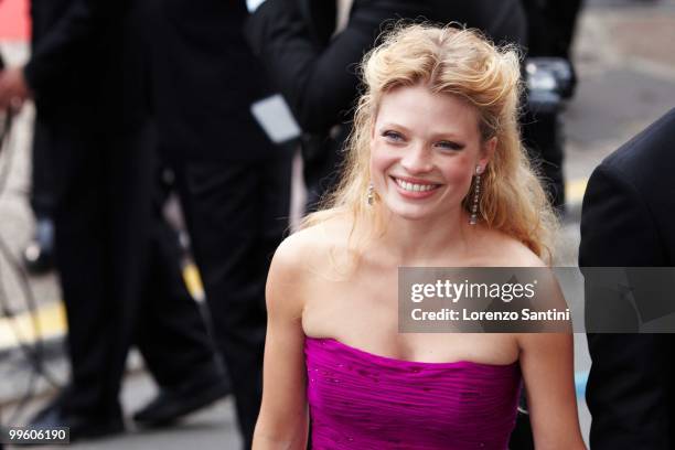 Melanie Thierry departs the 'The Princess of Montpensier' Premiere held at the Palais des Festivals of Cannes on May 16, 2010 in Cannes, France.