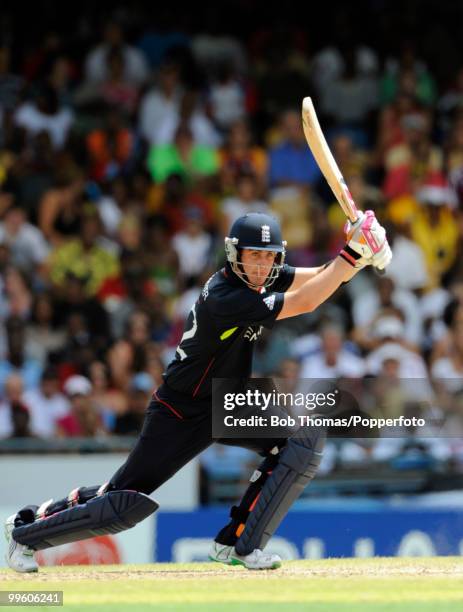 Craig Kieswetter of England during the final of the ICC World Twenty20 between Australia and England at the Kensington Oval on May 16, 2010 in...