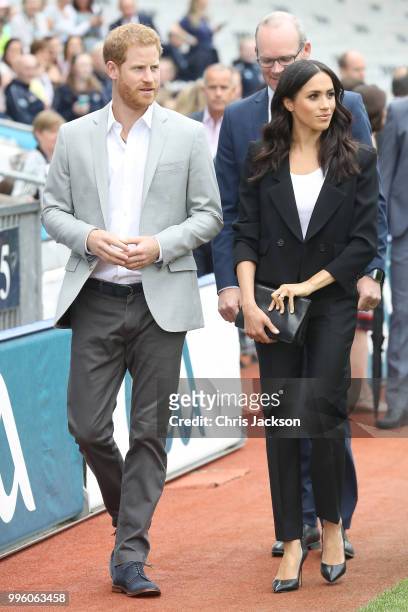 Prince Harry, Duke of Sussex and Meghan, Duchess of Sussex visit Croke Park, home of Ireland's largest sporting organisation, the Gaelic Athletic...
