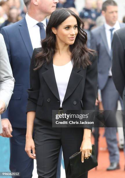 Meghan, Duchess of Sussex visits Croke Park, home of Ireland's largest sporting organisation, the Gaelic Athletic Association, with Prince Harry,...