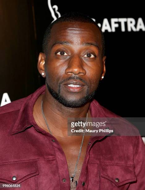 Destorm Power attends a celebration for The July 13th Global Launch of ZEUS presented by SAG-AFTRA and The Zeus Network at Lure Nightclub Hollywood...