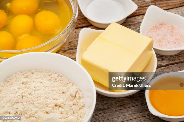 coconut bread ingredients - coconut flour stock pictures, royalty-free photos & images