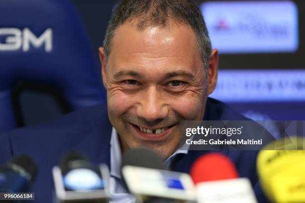 Riccardo Pecini of Empoli FC during the press conference on July 11, 2018 in Empoli, Italy.