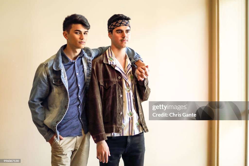 Holding Hands: Two Young Males