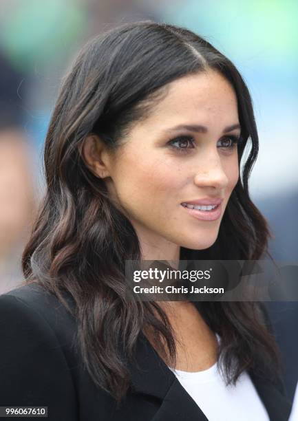 Meghan, Duchess of Sussex at Croke Park, home of Ireland's largest sporting organisation, the Gaelic Athletic Association during her visit with...