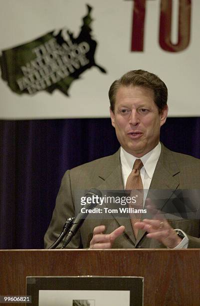 Al Gore speaks on the importance a father in the lives of children at The Third National Summit on Fatherhood at the Hyatt Regency Washington on...