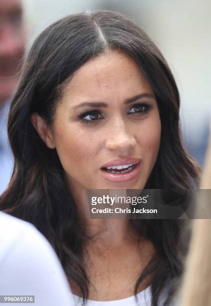 Meghan, Duchess of Sussex at Croke Park, home of Ireland's largest sporting organisation, the Gaelic Athletic Association during her visit with...