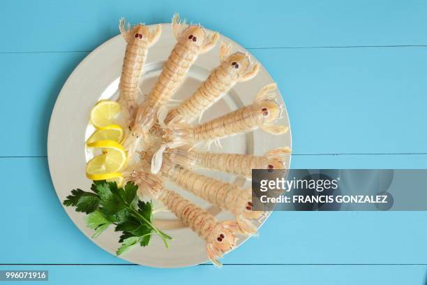 uncooked seafood platter garnished - seafood platter stock pictures, royalty-free photos & images