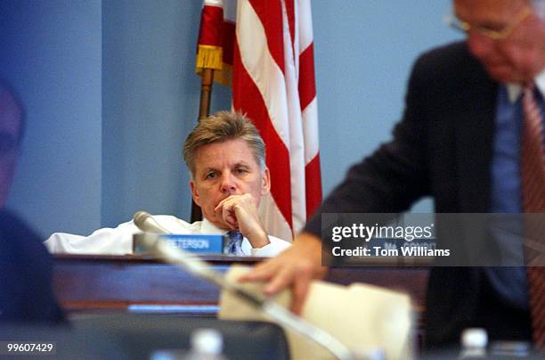 Rep. Gary Condit, D-CA, appears at a hearing on the 2002 Farm Bill.