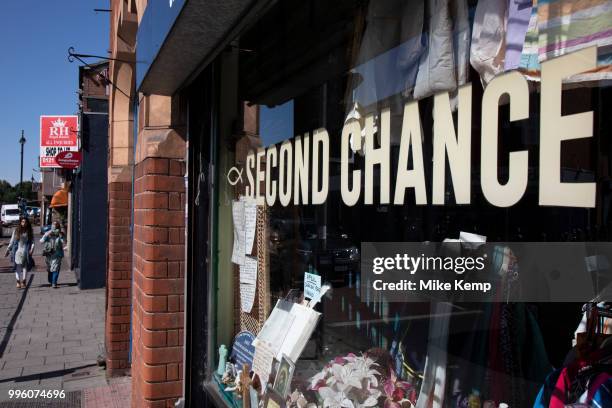 Second Chance second hand shop on Ladypool Road in Birmingham, United Kingdom. This area is predominantly inhabited by Asian families. Sparkbrook has...