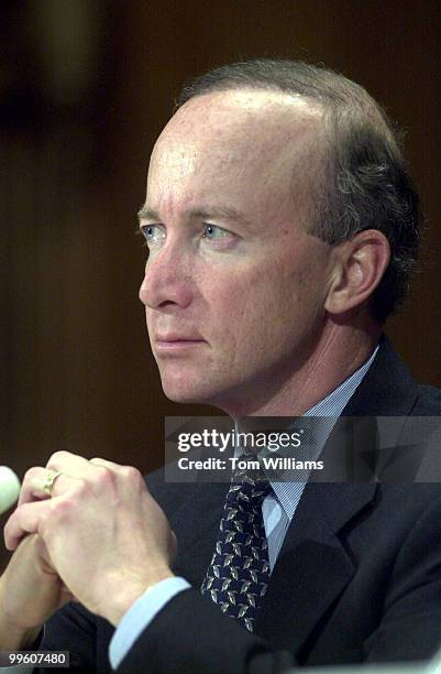 Mitchell E. Daniels at his Senate Confirmation Hearing for OMB Director.