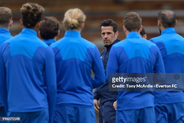 Marco Silva of Everton during the Everton training session on July 11, 2018 in Bad Mitterndorf, Austria.