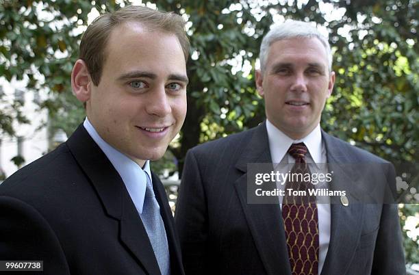 Stephen Piepgrass and Rep. Mike Pence, R-IN.