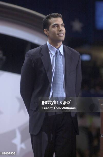 George P. Bush, nephew of W., at the First Union Center in Philadelphia, Pa.