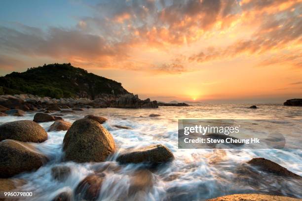 dramatic seascape - hk stock pictures, royalty-free photos & images