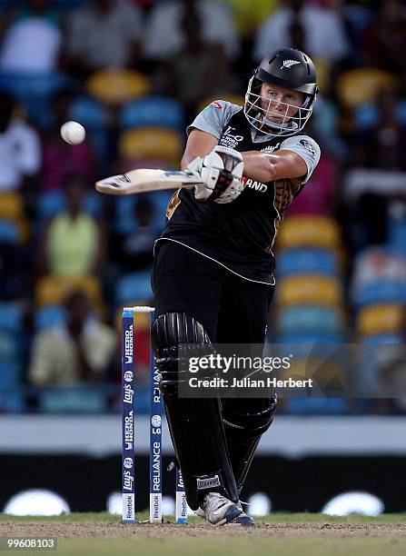 Aimee Watkins of New Zealand in action during the ICC Womens World Twenty20 Final between Australia and New Zealand played at the Kensington Oval on...