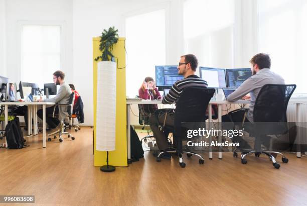 software developers in the office - rgb stock pictures, royalty-free photos & images