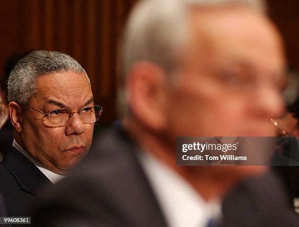 Secretary of the Treasury, Paul O'Neill, tesifies during a Senate Appropriations Committee on "Homeland Security and the FY2002 Supplemental...