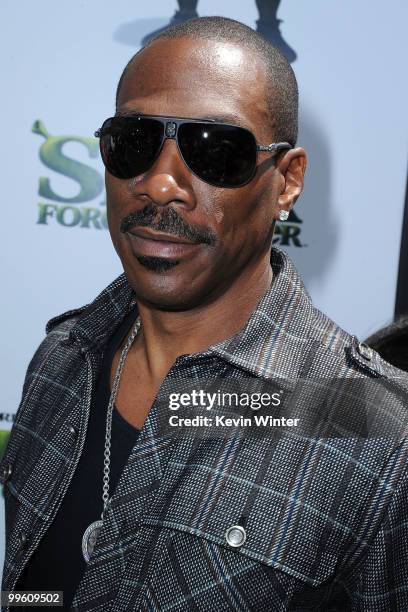Actor Eddie Murphy arrives at the premiere of DreamWorks Animation's "Shrek Forever After" at Gibson Amphitheatre on May 16, 2010 in Universal City,...