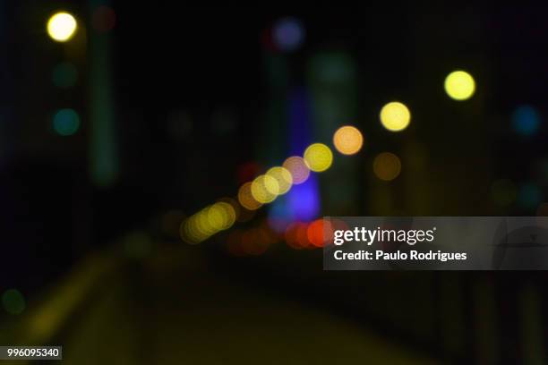 city lights - luzes da cidade - cidade ストックフォトと画像