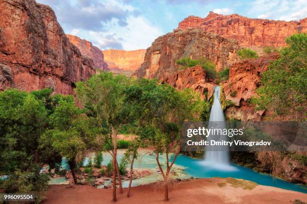 falls in grand canyon - supai 個照片及圖片檔