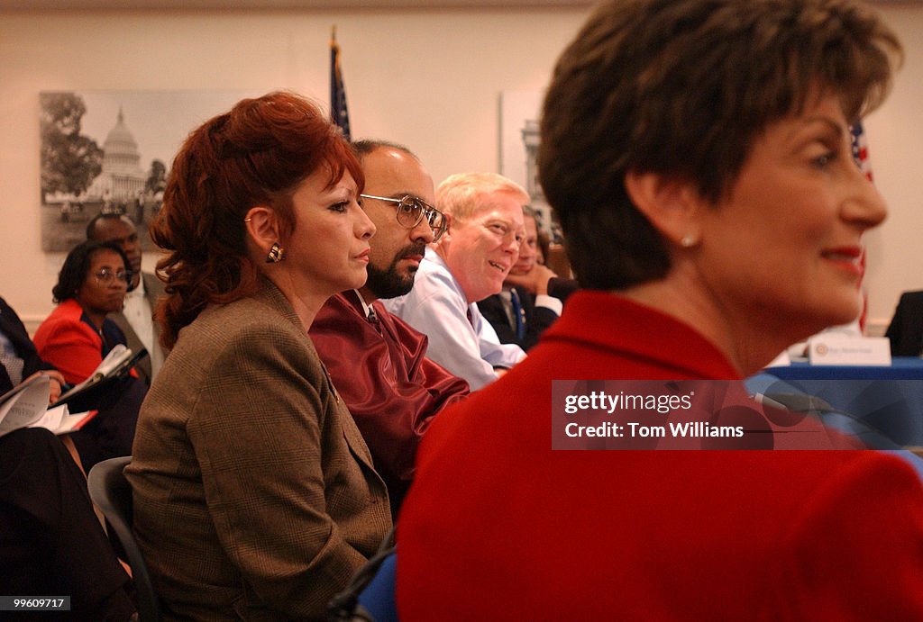 Lucy Cedeno, center, and her congresswoman Rep. Shelley Berk