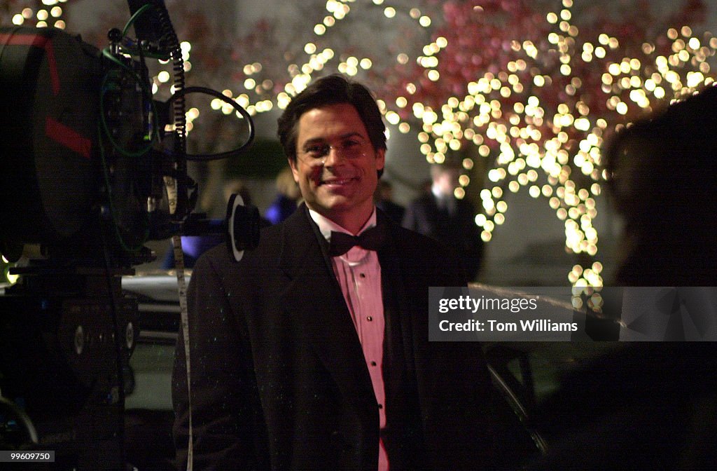 Actor Rob Lowe of the NBC's "West Wing", outside the Kennedy