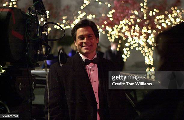Actor Rob Lowe of the NBC's "West Wing", outside the Kennedy Center where the show was filming.
