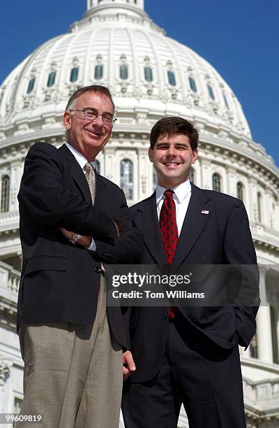 From left, Mark Siegel and John Lapp