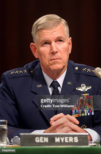 General Richard B. Meyers at his confirmation hearing as Joint Chiefs of Staff.