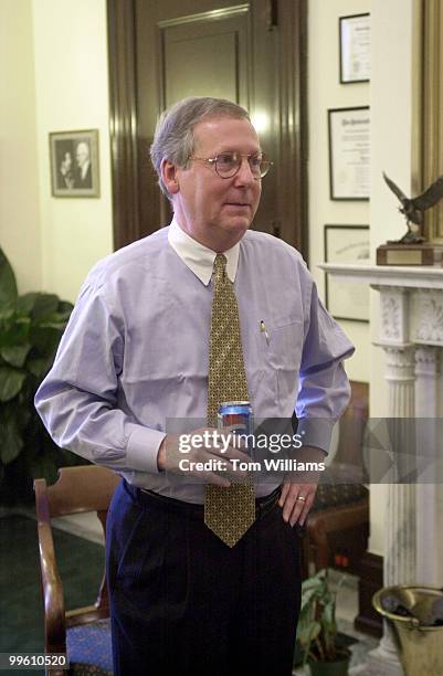 Sen. Mitch McConnell, R-KY, is interviewed in his Russell Building office.