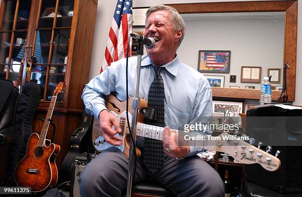 Rep. Collin Peterson, D-Minn., guitarist and lead singer of The Second Amendments, which also includes, Reps. Kenny Hulshof, R-Mo., Dave Weldon,...