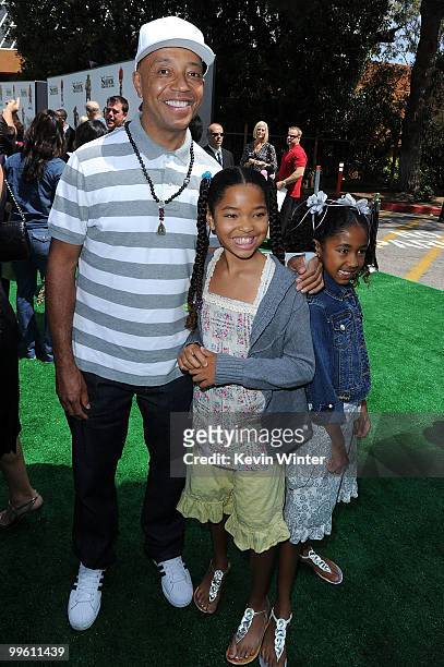 Russell Simmons arrives at the premiere of DreamWorks Animation's "Shrek Forever After" at Gibson Amphitheatre on May 16, 2010 in Universal City,...