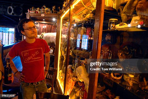 Matt Burger, manager of Palace of Wonders on H Street, NE, talks about the bars collection of oddities.