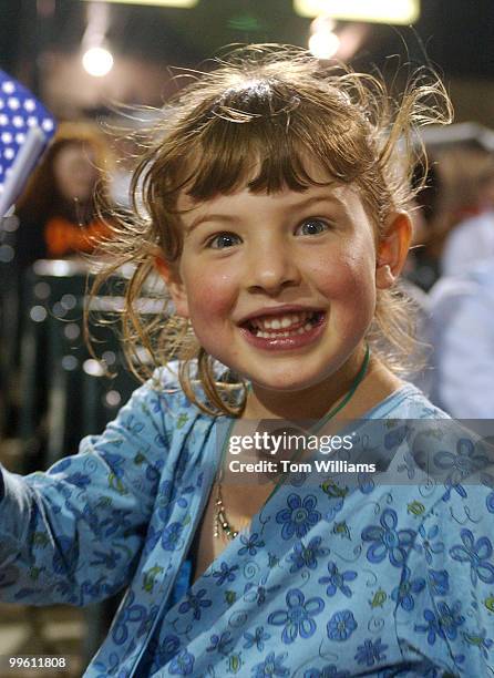 Alexa Schiff daughter of Rep. Adam Schiff, D-Calif., enjoys herself at the Congressional Baseball game in which the Republicans won 5-4.