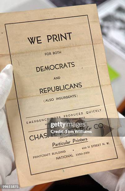 This 1932 program is part of the House Office of History and Preservation, congressional baseball game collection.